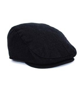 Erkek Şapka Siyah Kışlık Trend Flat Cap Yün Kasket (Antrasit)