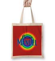 Manuel Neuer - Vintage Retro Rainbow Style Bez Çanta Uzun Saplı
