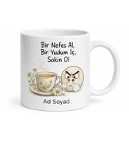 Kızan Arkadaşa Papatya Çayı Temalı Komik Kupa Bardak Hediye