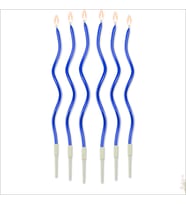 Spiral Krom MuM, 15 cm x 6 Adet - Mavi (STD)