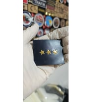 Jandarma Asayiş Yelek Için Yüzbaşı Lacivert 3D Tpu Minyatür Rütbesi, Yeni Tip Cırtlı, Standart Ölçü, (Çok Renkli)