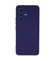 V23 5G Kılıf Nano Içi Kadife Silikon - Mor