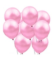 Party Marty Metalik Balon Pembe 100Lü