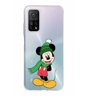 Xiaomi Mi 10 T Pro Uyumlu Kapak Mickey Mouse Tasarımlı Şeffaf Silikon Kılıf
