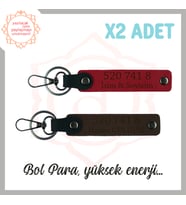 Kırmızı-Koyu Kahve, İsminize Özel Tasarım Manevi Güç Veren Özel Hediye 520 741 8 Başarı Anahtarlık (Çok Renkli)