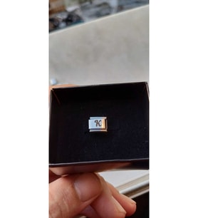 İtalyan Bileklik Charmı K harfli Figürlü 1 CM 9 MM Fmaccesories