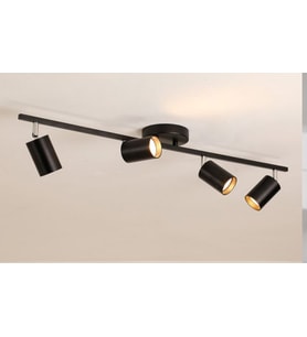 MYLİGHTS  SİYAH DÖRTLÜ LED AVİZE LED SPOT HAREKELİ AVİZE PANASONIC APLULLÜ