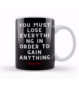 Brad Pitt Quotes Kupa Bardak Porselen