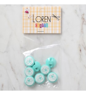 Crafts 8 Li Yeşil Bebe Düğme - 372