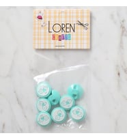 Crafts 8 Li Yeşil Bebe Düğme - 372