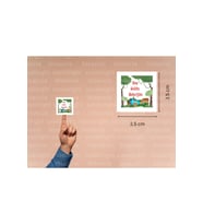 Hoş Geldin Bebeğim Etiketi Yeşil Ağaç Hayvanlı Mat Çıkartma Cute Sticker Kutlama 3.5 Cm (45 Adet)