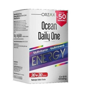Ocean Daily One Energy 30+30 Tablet - İkincisi %50 İndirimli (Gri)
