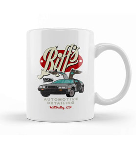 Back To The Future Outatime License Plate Kupa Bardak Porselen