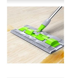 qosrix Mikrofiber Teleskopik Klipsli Paspas Mop 360°c Döner Başlık Tüm Yüzeyler Için Temizleyici