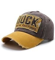 Valkyrie Rock Eskitme Trucker Şapka Unisex Metal Tokalı Ayarlanabilir Vintage Hardal