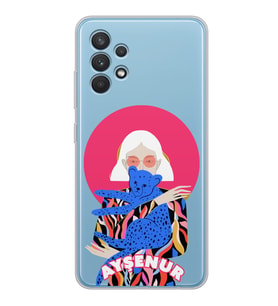 Samsung Pink And Leon Tasarımlı Şeffaf Telefon Kılıfı