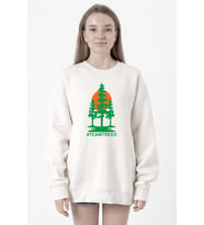 Mr Beast Team Trees Beyaz Kadın 2ip Sweatshirt