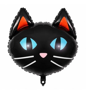 Siyah Renk Kedi Folyo Balon