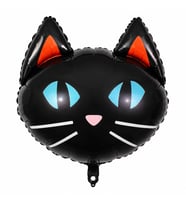 Siyah Renk Kedi Folyo Balon