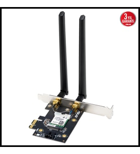 Asus Pce-be6500, Be6500, 2xanten, 6500mbps, Tri-bant, 6ghz Wifi 7, Bluetooth V5.4, Wpa3, Pcı-express