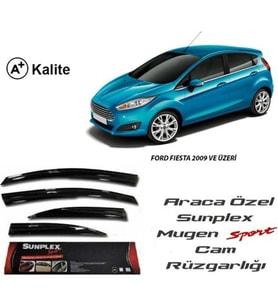 Ford Fiesta Cam Rüzgarlığı Mugen Tip Sunplex