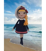 Denizci Güz Bebek Amigurumi Organik Oyuncak