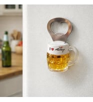 Magnet Şişe Açacağı Bardak Tasarımlı Buzdolabı Süsü Hediyelik Açacak