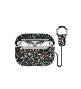Onegif Airpods Pro 2 (2.nesil) Bright Simli Airpods Kapak - Siyah