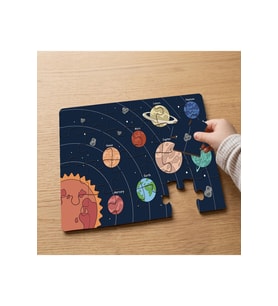 Güneş Sistemi - Solar System Tasarımlı 24 Parça Ahşap Çocuk Puzzle MPK1076