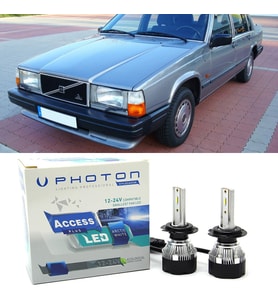 Volvo 740 Led Xenon Uzun+Kısa Far Ampulü H4 Access Yeni Seri Beyaz
