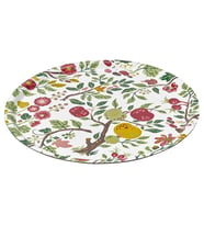 IKEA HAVSBRAXEN desenli-çok renkli 43 cm yuvarlak tepsi