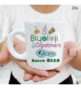Kişiye Özel Biyoloji Öğretmeni ve Resimli Öğretmenler Günü Kupa Bardaklar
