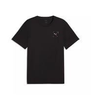 Puma M Run Illustration Graphic T Siyah Erkek T-Shirt 52844601