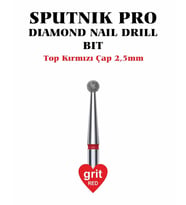 Elmas Top Freze Kırmızı Çap 2,5mm