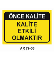 İŞ GÜVENLİĞİ UYARI LEVHASI 1 ADET PVC 21 X 29CM