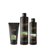 Avon Advance Techniques Yağlı Saçlar için Şampuan Saç Kremi ve Scrub Paketi
