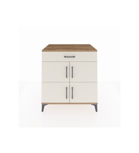 Kronos Şifonyer 3 Raflı Tek Çekmeceli 4 Kapaklı 88x59x96 Çam-Aytaşı