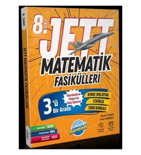 Ünlüler Karması Yayınları 8. Sınıf Matematik Jett Fasikülleri Soru Bankası