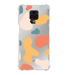 Xiaomi Redmi Note 9S Köşe Korumalı Antişok Kapak Grunge Tasarımlı Şeffaf Silikon Kılıf