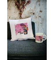 Canım Babam Kupa Bardak ve Yastık Set 004 (Beyaz)