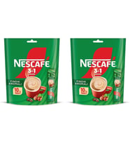 Nescafe 3ü1 Arada Fındık Aromalı Granül Kahve 10'lu Paket (2 ADET)