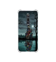 PrintiFy Xiaomi Mi9t ile Uyumlu Simya Serisi Gölge Ve Cam Tasarımlı Uv Baskılı Köşe Korumalı Antişok Kılıf