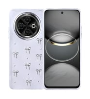 Coverzone Tecno Spark 30C ile uyumlu K?l?f Airbag K�?eli 2mm Kamera �?k?nt? Korumal? Simli ?effaf Bask?l? Z-Kutup Kapak Fiyonk