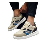 BOULDER 5334 Uniseks Sneaker Spor Ayakkabı BEJ_SİYAH (Bej - Siyah)