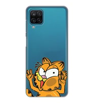 Samsung Galaxy A22/M22/M32 Uyumlu Garfield Desenli Şeffaf Telefon Kılıfı