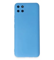 Realme C11 Kılıf Nano içi Kadife Silikon - Mavi