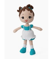 Turkuaz Bıdış Bebek Amigurumi Organik Oyuncak