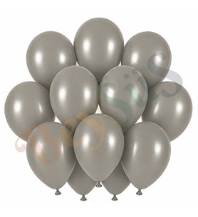 Taş Renk Lateks Retro Balon (30 cm) - 12 Adet
