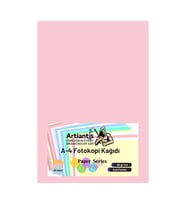 Renkli A-4 Fotokopi Kağıdı 25 li 1 Paket Artlantis Fotokopi Renkli A4 Kağıdı (Açık Pembe)