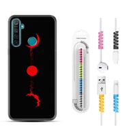 Realme 5i 5 Pro 6i 7 Pro 8 Kılıf Kablo Koruma Spiral Silikon Red Moon 1710